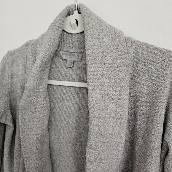 Barefoot Dreams Cozychic Lite Circle Cardigan XS‎ Small Dove Gray Sweater 452 - Picture 4 of 10